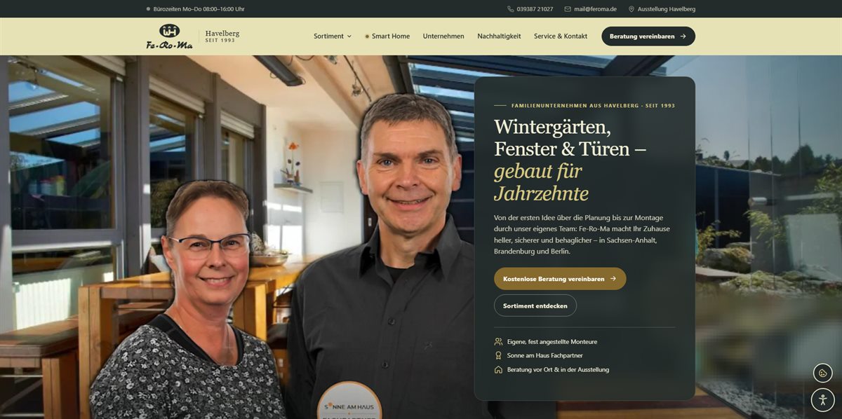 Neue Website von Fe-Ro-Ma Havelberg